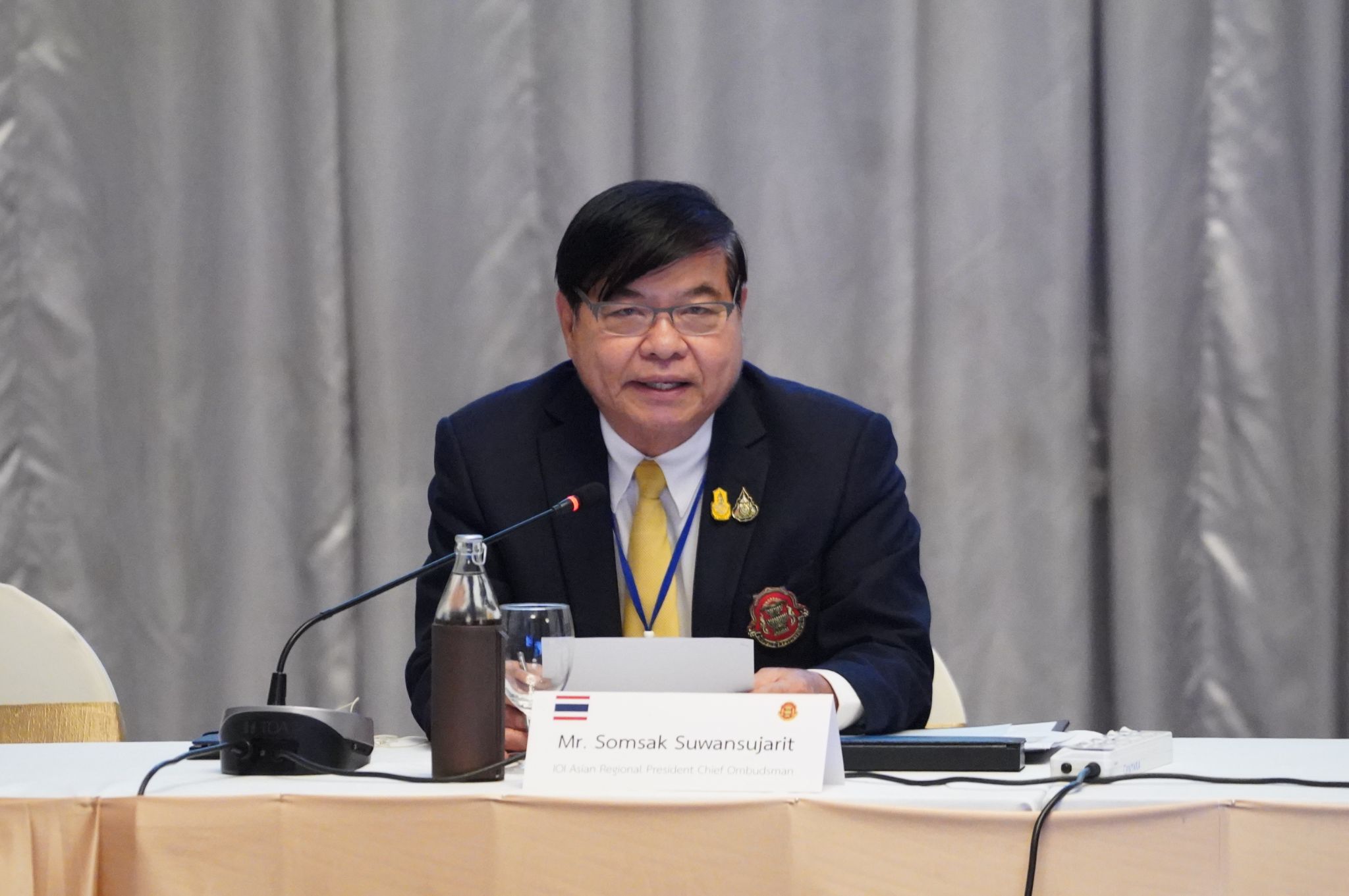 Chief Ombudsman of Thailand and Asia Region President, Somsak Suwansujarit